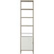 Ambrose Champagne Gold / Cream Modular Bookcase, Small